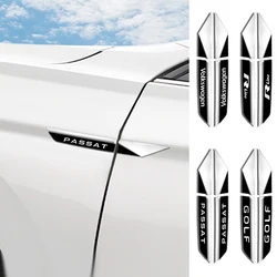 2Pcs 3D ABS Car Fender Stickers Side Body Decoration Badge Decal For Volkswagen VW Golf 4 5 Mk5 6 7 Passat B5 B6 B8 B7 Rline