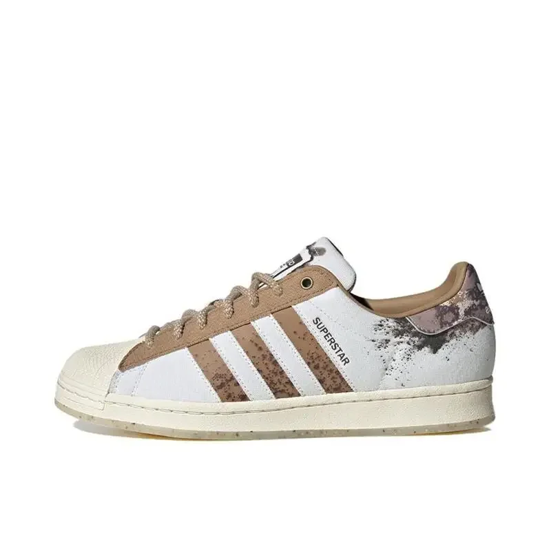 

Adidas Origins Superstar Нескользящие, износостойкие, легкие, с низким вырезом для мужчин и женщин, унисекс из рисового серого цвета