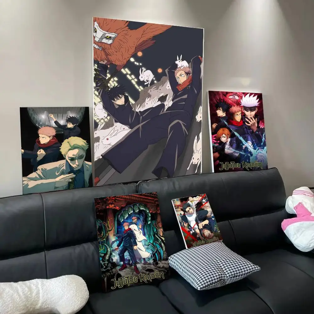 Popular Anime J-Jujutsu Kaisen Poster Modern  Wall Art Aesthetic Minimalist Bedroom Decor Cafe Home Gift