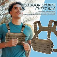 Chest Bag For Men Chest Pouch For Men Anti-Theft Pouch Quick-Release Holder Purse For Workout Traveling Biking Fishing