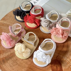 Baby Boys Girls Sandals Soft Sole Summer Infant Wedding Dress Flat Shoes Beach Sandal Newborn Crib Shoes First Walkers