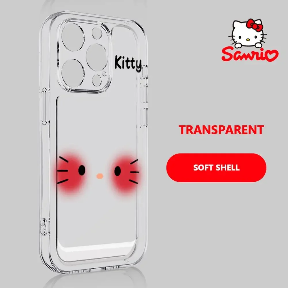 حافظة كيتي كات آيفون لمنع السقوط آيفون 16/15/14/13/12/11 حافظة آيفون 13 للفتيات ملحقات كرتونية هالو كيتي 2025 جديد