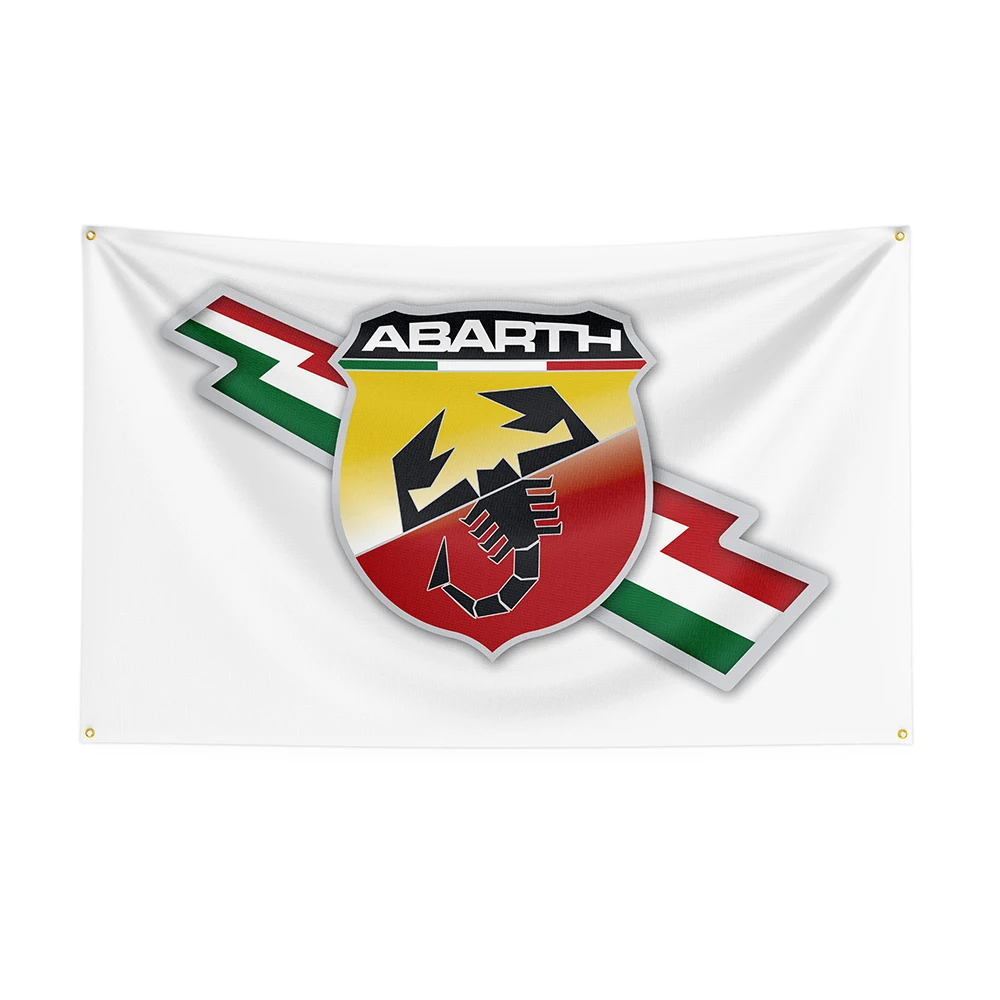 

3x5Ft Abarthss Flag Polyester Printed Racing Car Banner For Decor