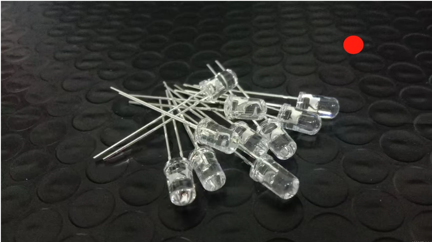 Diodi emettitori di luce rotondi trasparenti LED F5 da 10 pezzi 5 mm - Rosso Blu Verde Arancione Giallo Bianco per il mercato dei componenti elettronici