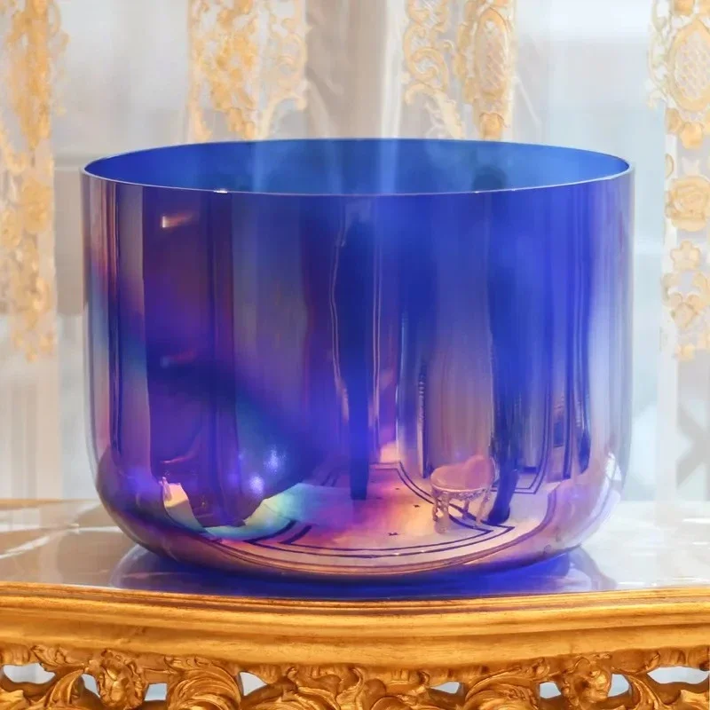 2026 Large Cosmic Purple Crystal Singing Bowl, 18 Inch Custom High Quality