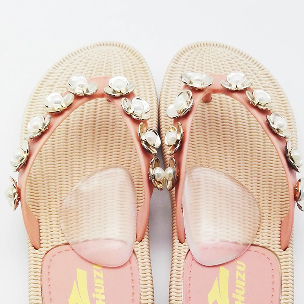 

4 Pairs Flat Foot Orthotics Detachable Gel Insoles Breathable Non Slip Soft Durable Comfortable Elastic Fan Shaped Semicircle