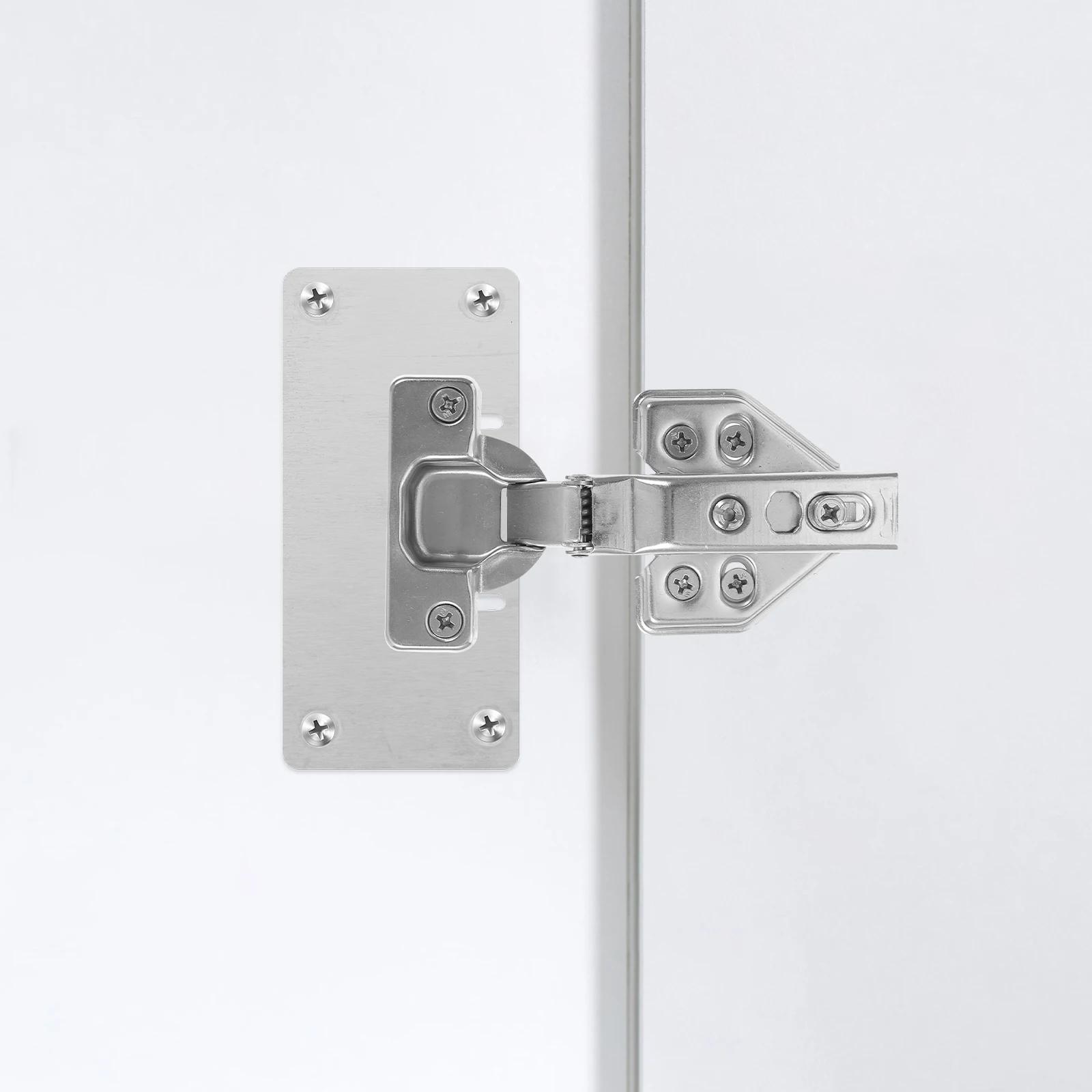 

4pcs Full Overlay Soft Close Hinges Stainless Steel Thick Rivet Sealed Hydraulic Hidden Cabinet Door Furniture Hardware