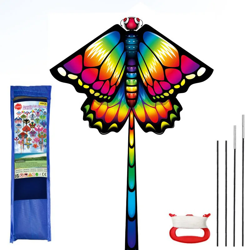 Cometa pastizales cometa brisa para volar niños adultos mariposa cola larga cometas cuerda guinga diversión al aire libre juego deportivo Juguetes
