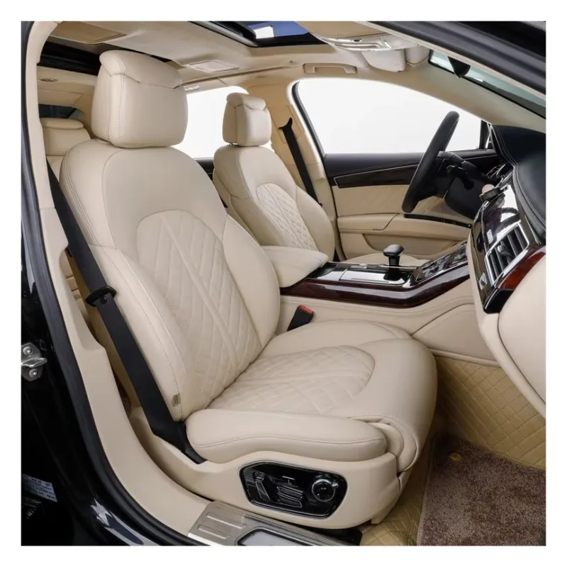 

EKR High Quality 360 All-inclusive Seamless Nappa Leather Full Set Wholesale Custm Car Seat Covers for Audi A4
