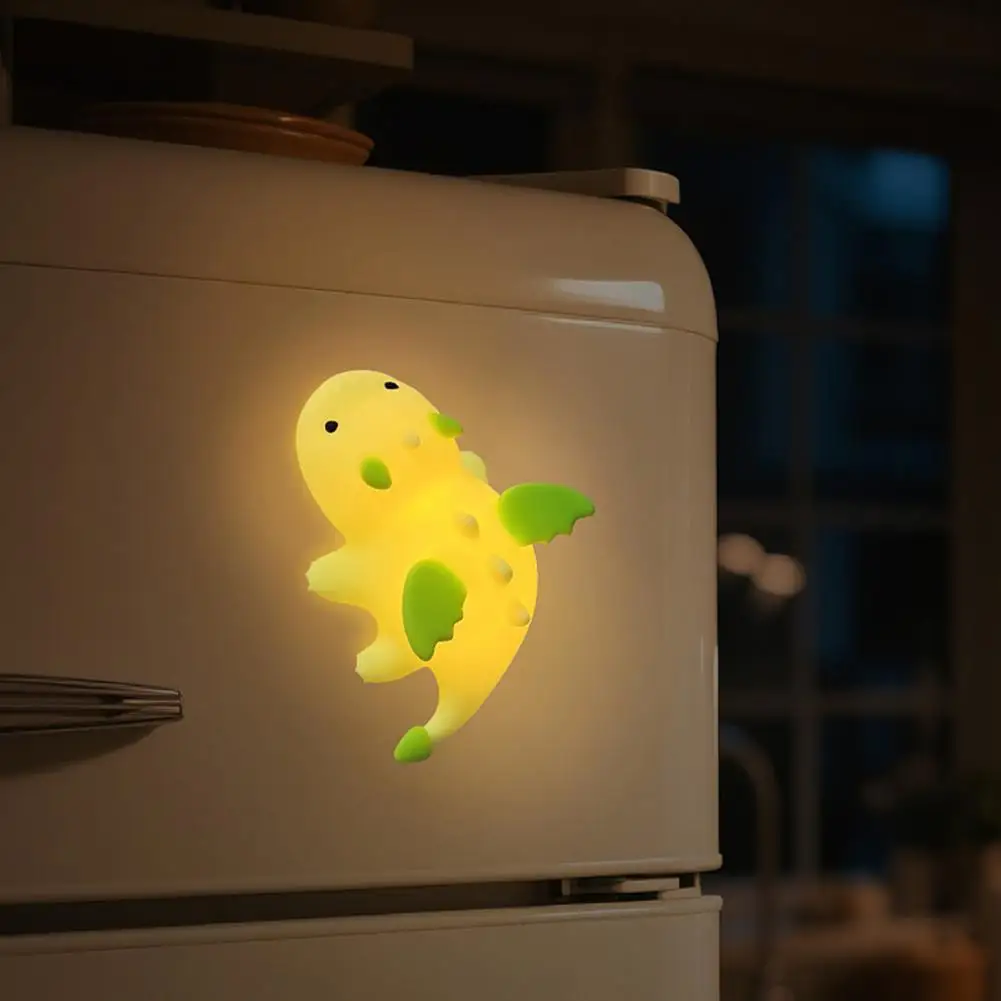 Kinder-Nachtlicht, Stofftier, kleiner Drache, Nachtlicht, Silikon-Nachttischlampe, Bpas-frei, beruhigendes Leuchten für Kinder, Kinderzimmer-Licht mit automatischer Abwicklung