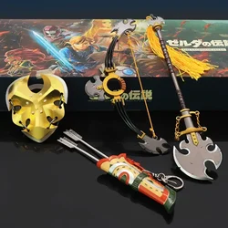 3pcs Savage Lynel Gifts Box Set Breath Of The Wild Zelda Weapon Metal Game Peripheral Bow Spear Weapon Model Toys Gifts For Boys