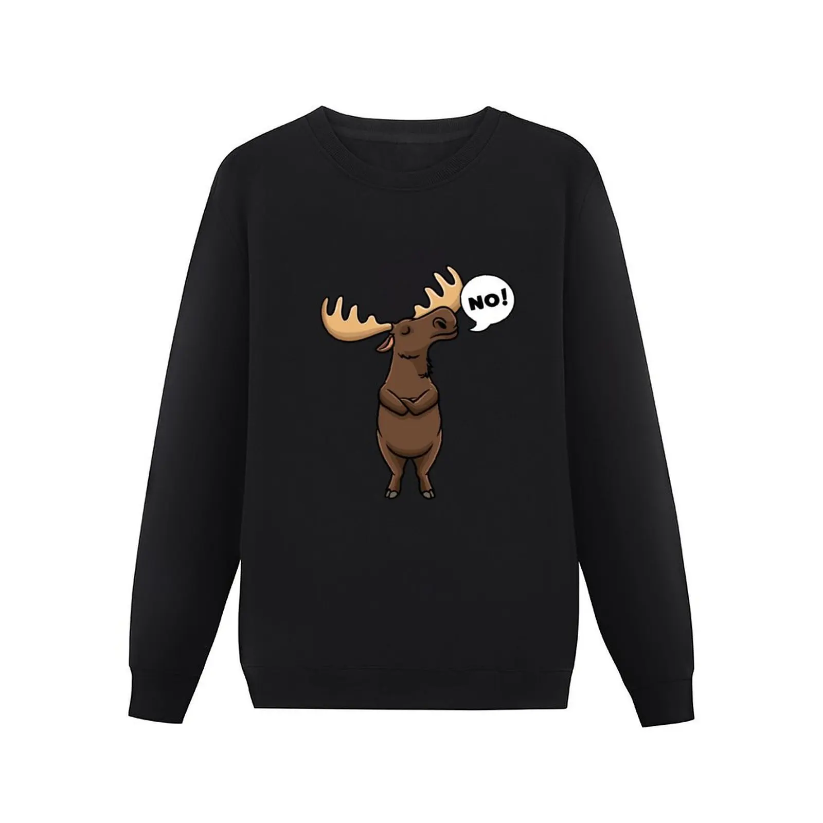 Stubborn Moose Deer Elk Men Women Kids Pullover Hoodie tracksuits male clothes sweatshirts