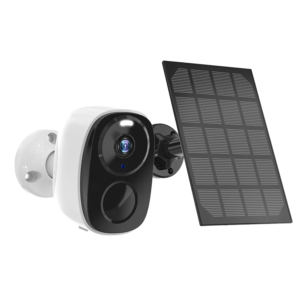 

July003 IP66 Waterproof 2K Mini Security Camera Night Vision Wireless WIFI Solar Power Indoor Use Cloud SD Card Data Storage Opt