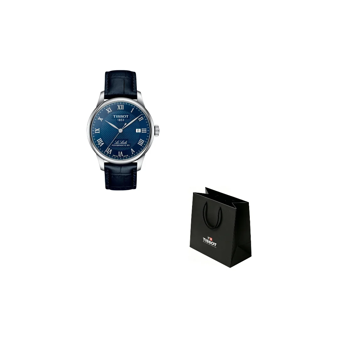 TISSOT Le Locle Collection Automatic Mechanical Movement 30m Waterproof Men's Watches Watch 39.3mm Blue Dial T006.407.16.043.00