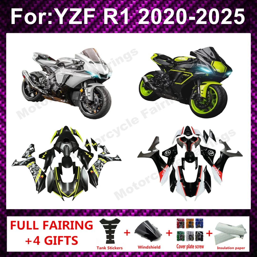 NEW ABS full Fairing Kit fit For YZFR1 YZF-R1 R1 R1M 2020 2021 2022 2023 2024 2025 Bodywork fairings kits