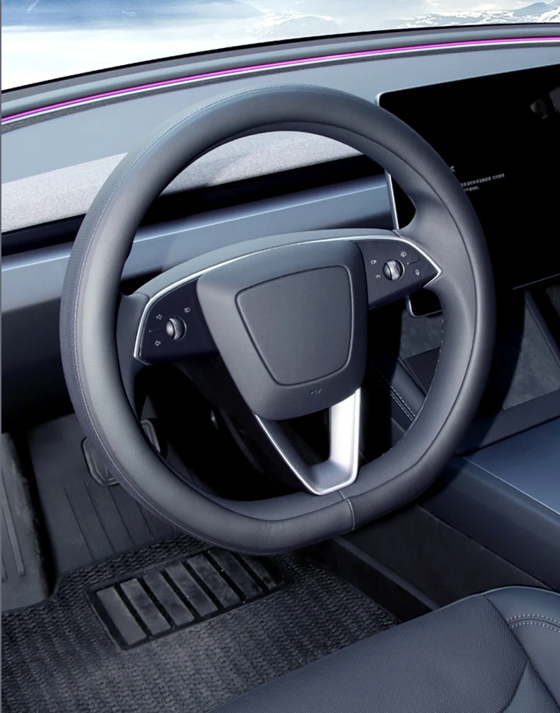 

Steering Wheel Cover for Tesla Model Y+ Leather Steering Replacement Protect Cover Shell New Model3 Highland 2025 Accessories