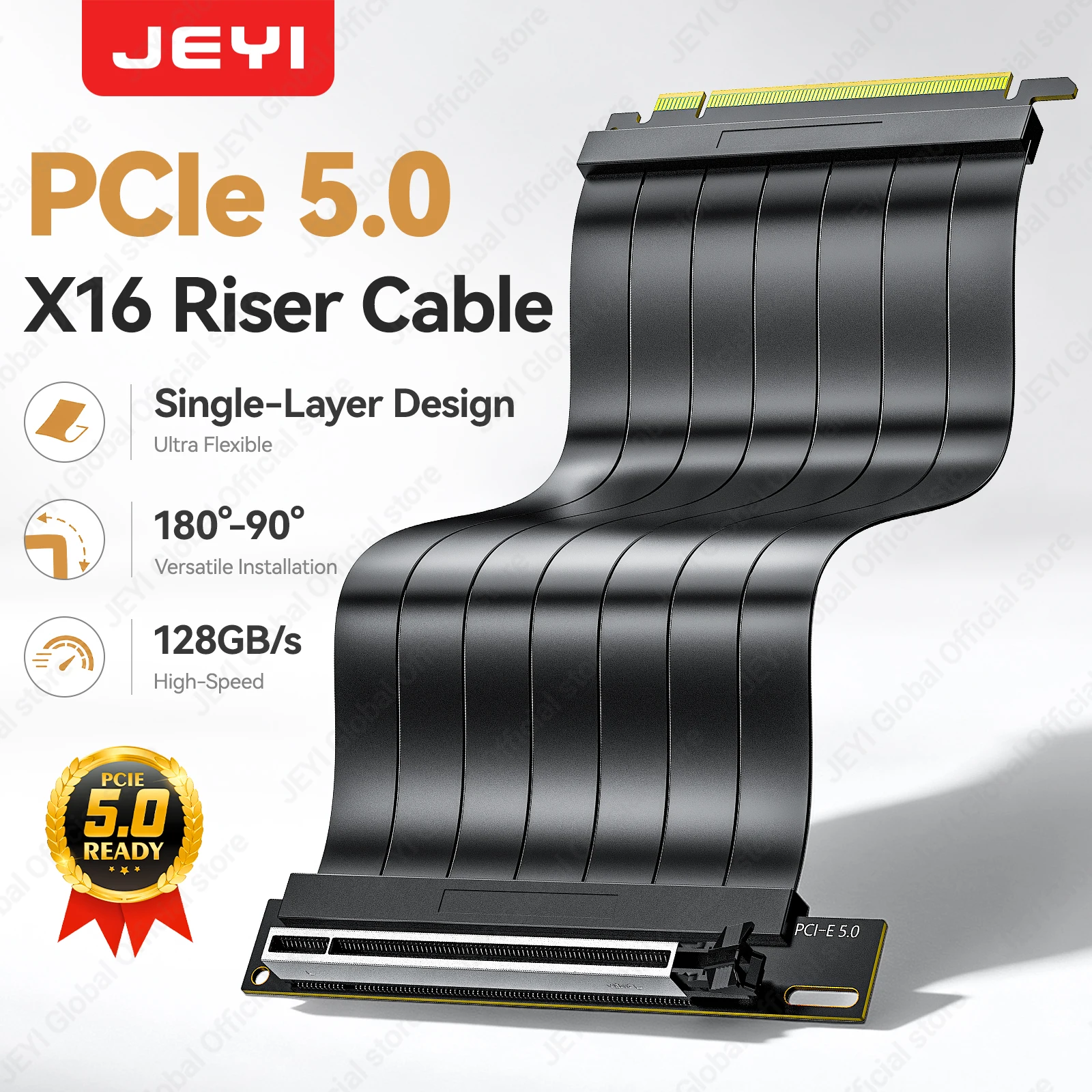 �y�Z�[�����zJEYI PCIe 5.0 ���C�U�[�P�[�u�� 128Gbps ���_��GPU�����P�[�u�� 180 °   90�܂� °   50/40/30�V���[�YGPU�p�����O���t�B�b�N�J�[�h