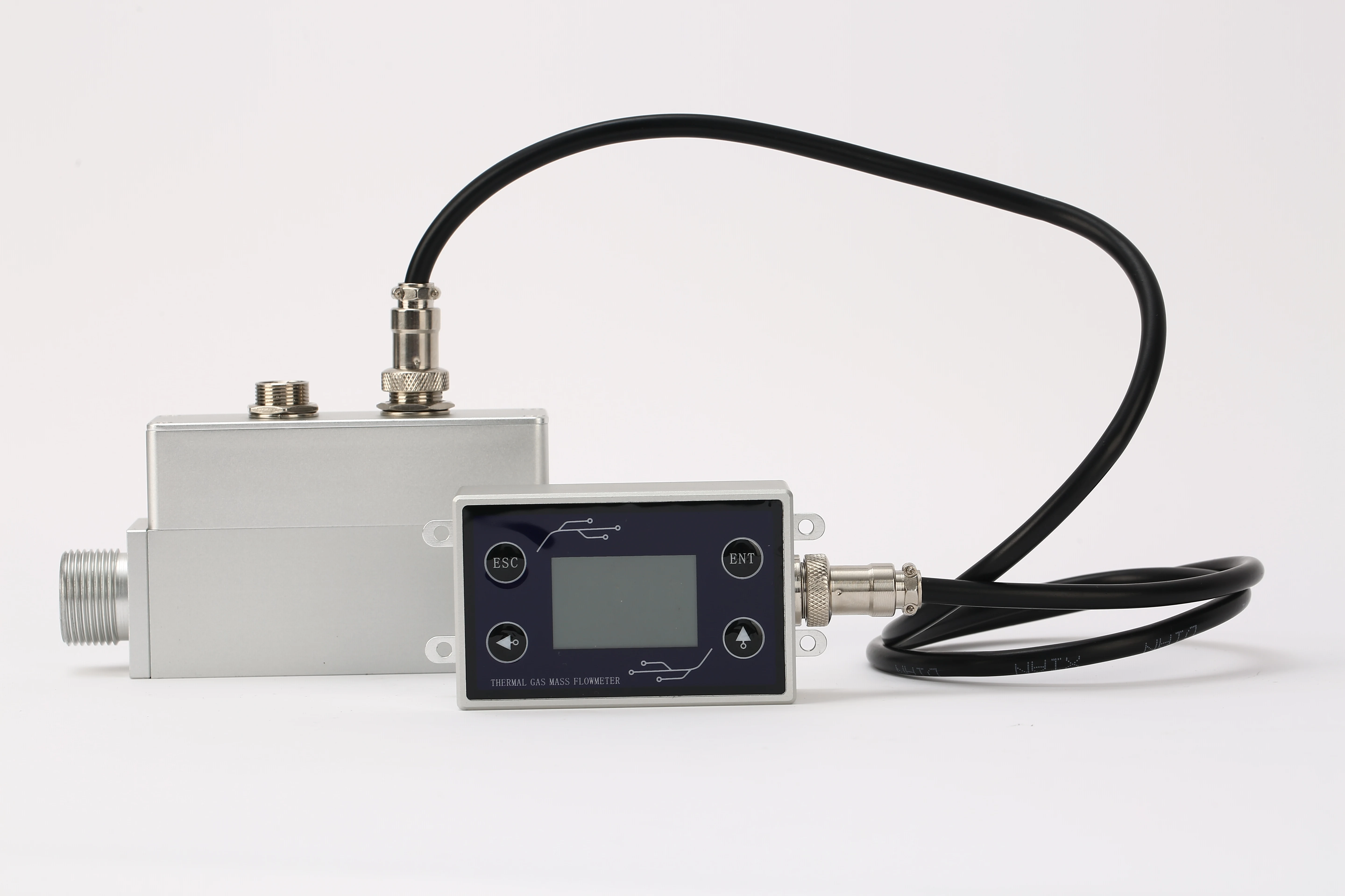 Customizable Miniature Thermal Gas Mass Flow Meter Low-Flow Split Air with Remote Display OEM Support