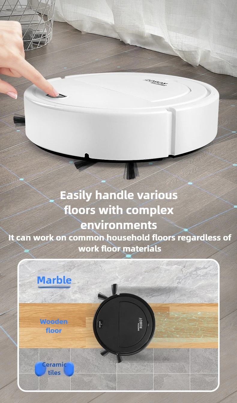 التلقائي بالكامل مكانس كهربائية للكنس شفط وممسحة كنس المنزلية شخص كسول ذكي ثلاثة في واحد آلة كنس USB