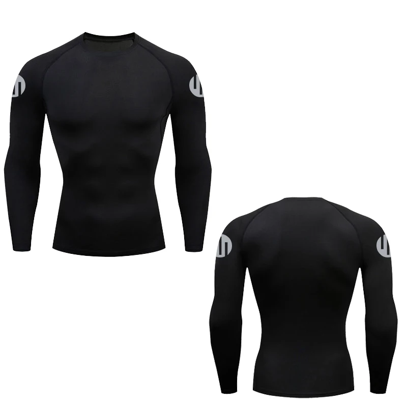 Running T-shirts Men's Compression Long Sleeve Athletic Workout Shirt Quick-drying Sweat Sun Protection Thermal Skin rashgarda