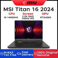 MSI Titan 16 Gaming Laptop 16 Inch QHD 2.5K 240Hz IPS Screen Netbook i9-14900HX 32GB 1TB RTX4060 Notebook Gaming Computer