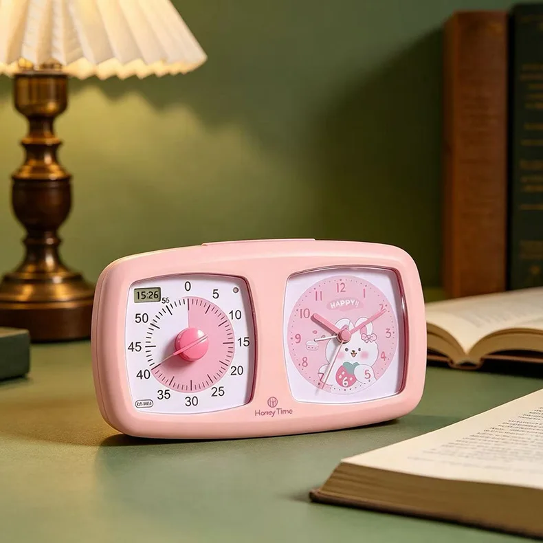 Self-discipline time management dual-use alarm clock visualizes student timer timer for children's study use
