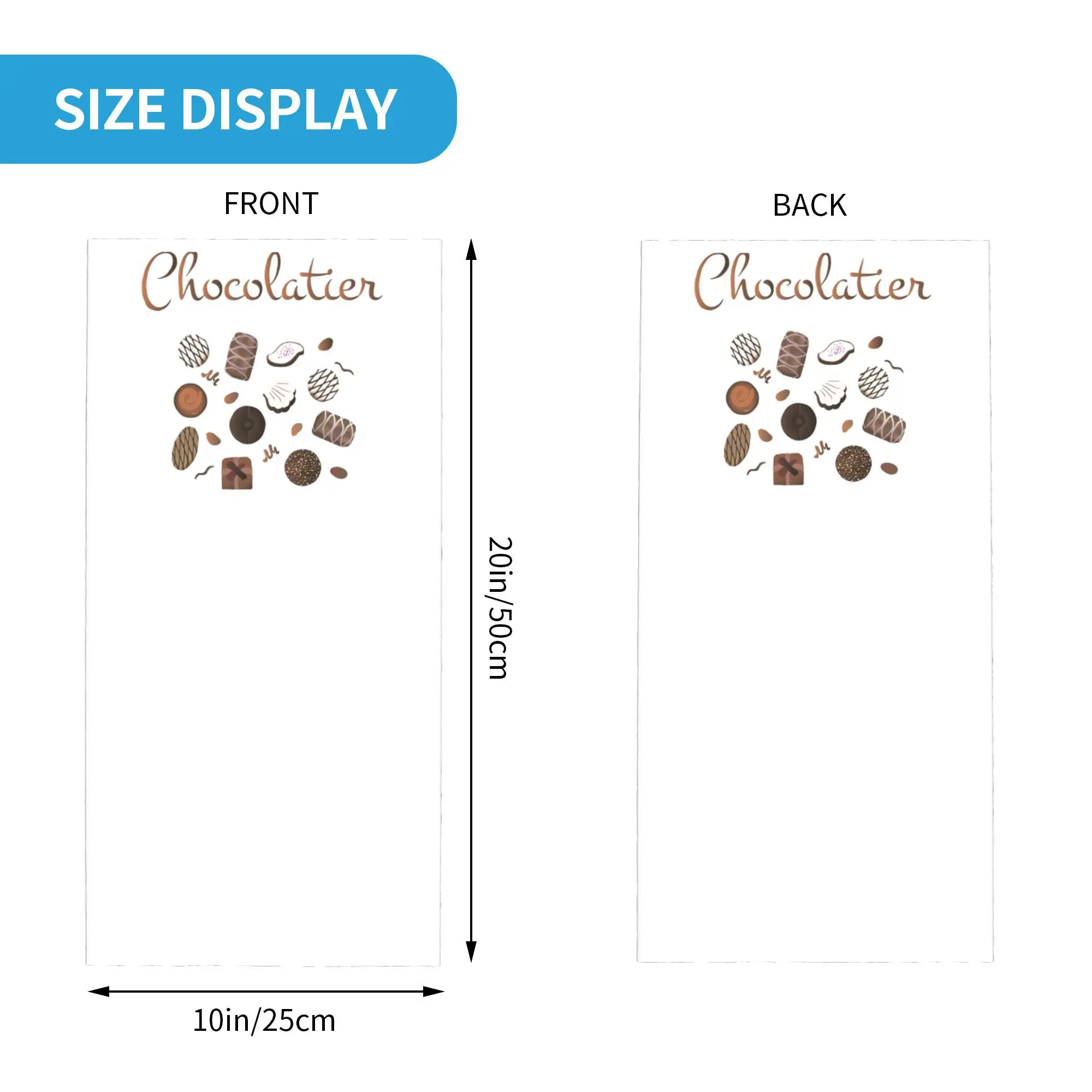 Chocolatier Chocolade Snoepjes Bandana Hals Cover Gedrukt Masker Sjaal Warme Bivakmuts Hardlopen Voor Mannen Vrouwen Volwassen Wasbaar