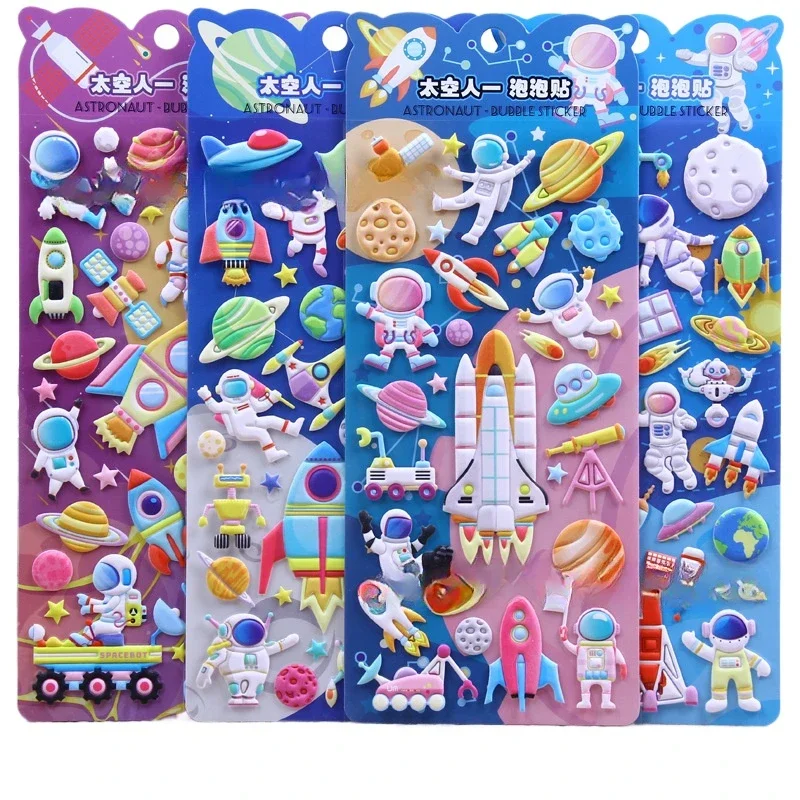 

1pcs Fantastic Space Travel Astronaut 3D Puffy Sticker Scrapbooking Diy Journaling Cute Stationery Diary Sticker Decor Supplies