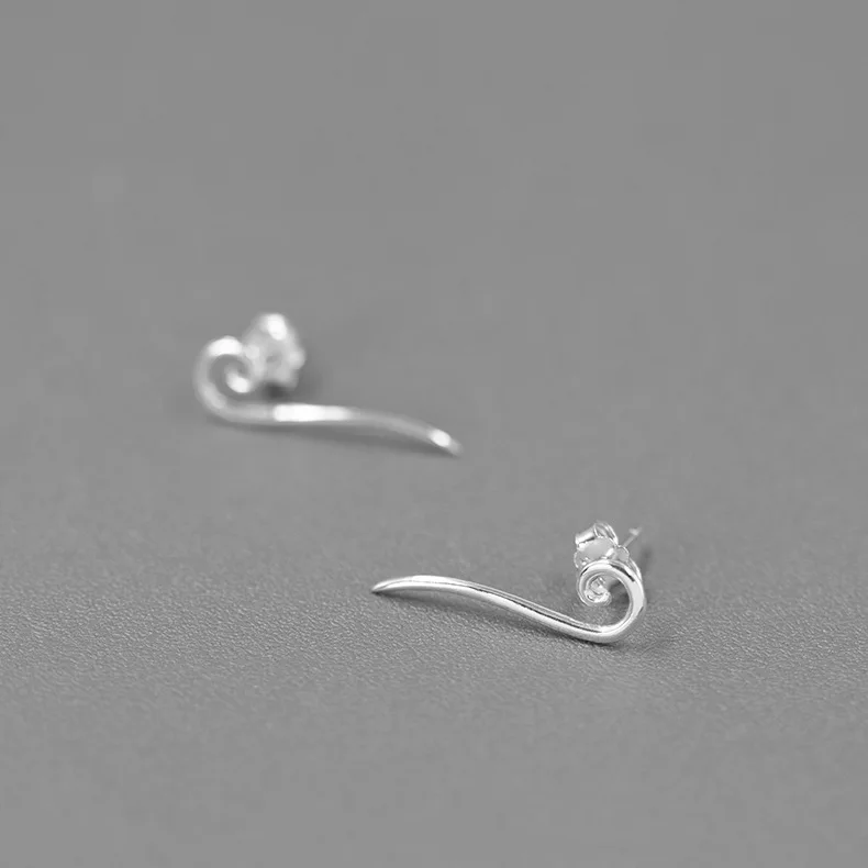 Miracle Sterling Silver 925 Swordsmanship Pure Silver S925 Fashion Abstract Suitable For Girl Earrings Birthday Gift