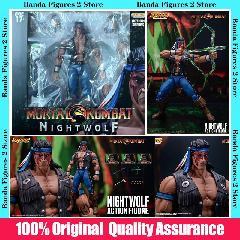 100% Original Box Storm Collectibles Mortal Kombat Nightwolf 1/12 In Stock Anime Figures Model Toys Gifts