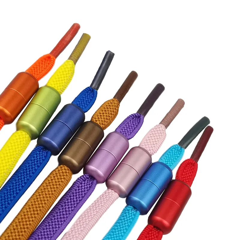 1Pair Colorful Metal Capsule Shoelace Buckle for Kids and Adults, No-tie Lazy Shoelace Buckle, Shoes Accessories, EL-2,