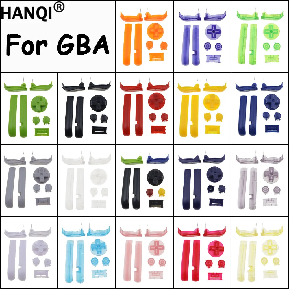 1 Set Hochwertige A B L R Tasten für GBA, D-Pad für GBA IPS LCD Bildschirm Gehäuse für Game Boy Advance
