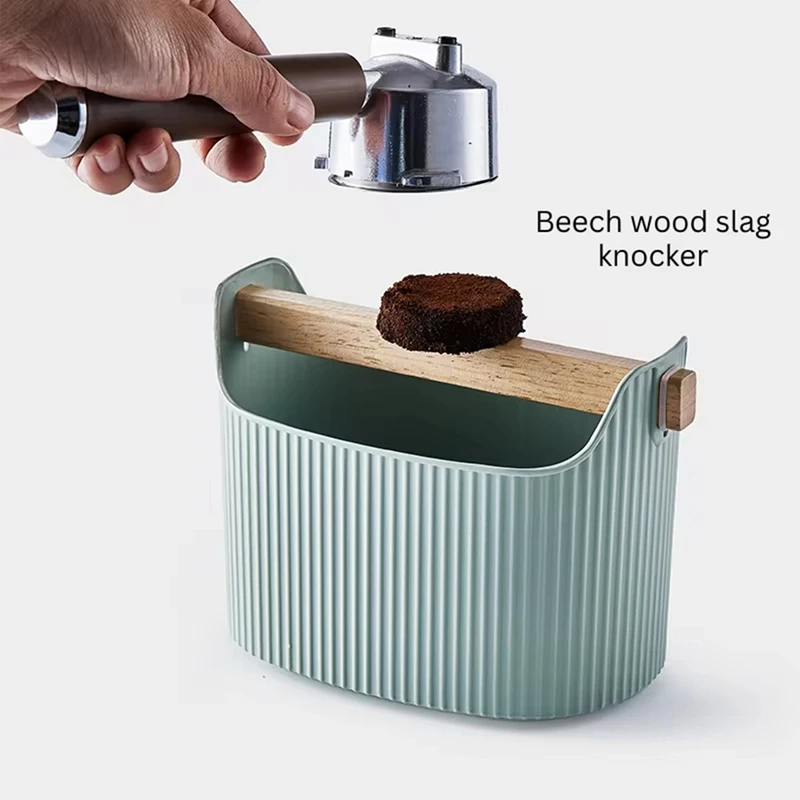 Coffee Knock Box Large Capacity Espresso Grounds Container Powder Beveled Residue Dump Bucket Maker Tools