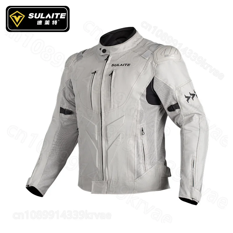 

SULAITE motorcycle riding suit road protection racing suit summer breathable locomotive equipment men's jacket set