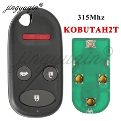 jingyuqin KOBUTAH2T 315MHz Car Transmitter Key For Honda Accord Acura TL 1998 1999 2000 2001 2002 Keyless Remote Control 4Button
