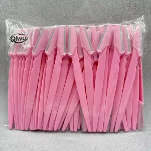 Imagen 2 del producto 100 unids/bolsa recortador de cejas, depilación moldeadora, cuchillas de afeitar, cuchillos recortadores, afeitadora facial portátil, removedor de vello, cejas