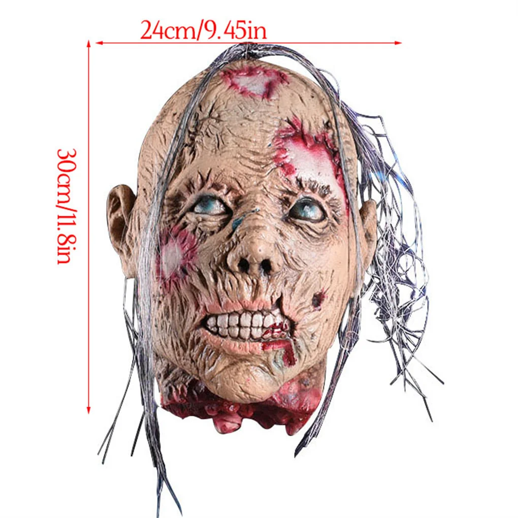 

Halloween Hanging Head Scary Tabletop Decor Holiday Festival Prop