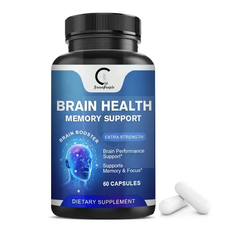 GPGP Greenpeople 60pcs Brain Care Capsule Strengthen Memory Vitamin B6 & L-Tyrosine Brain Nootropic Brain development Product