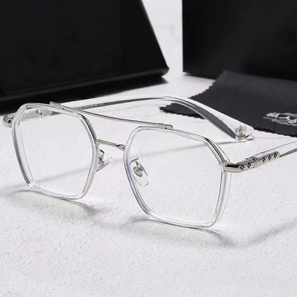 Comfortable Blue Women Men Anti Blue Light Square Eyewear Blocking Glasses Optical Spectacle