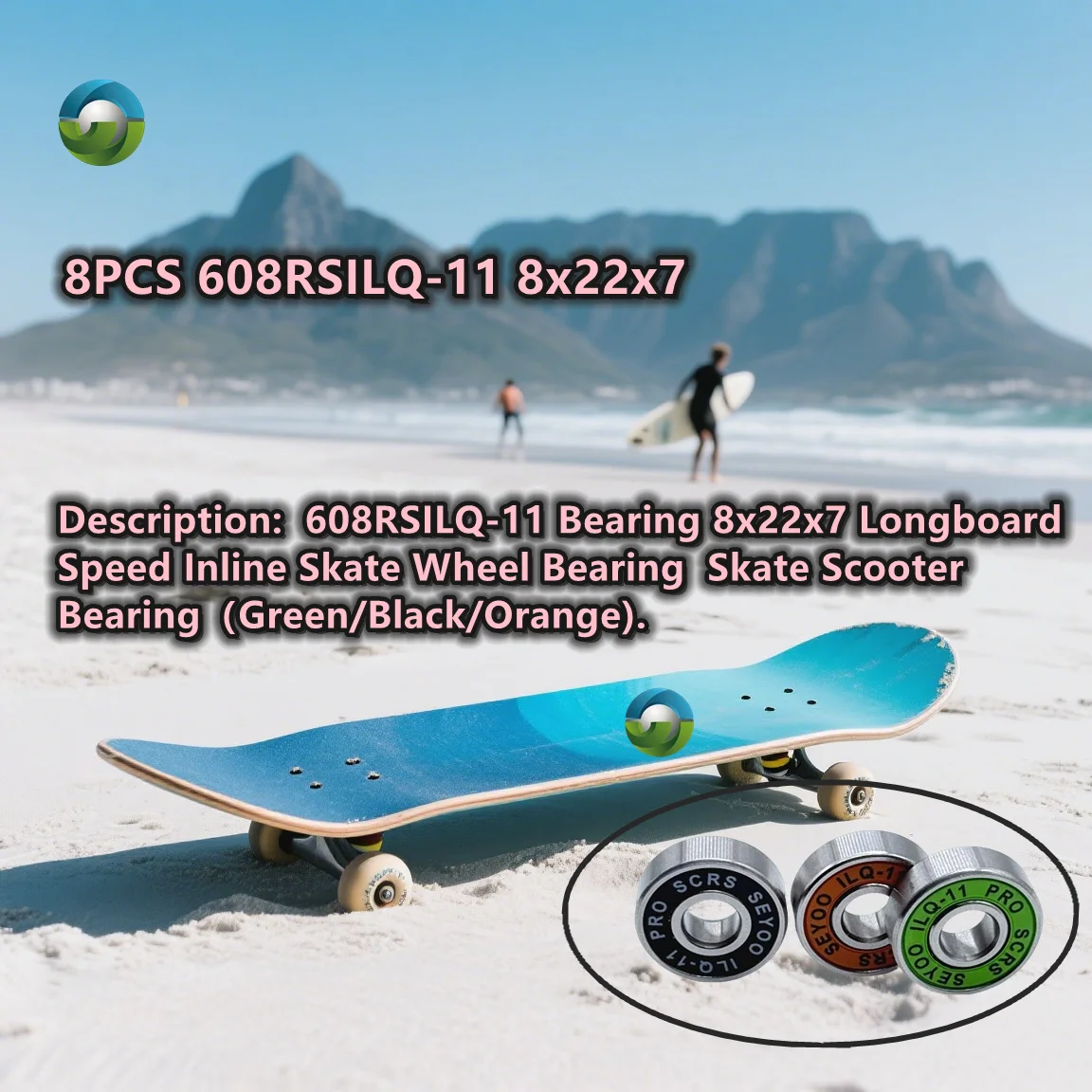 8PCS High-Speed 608… - image