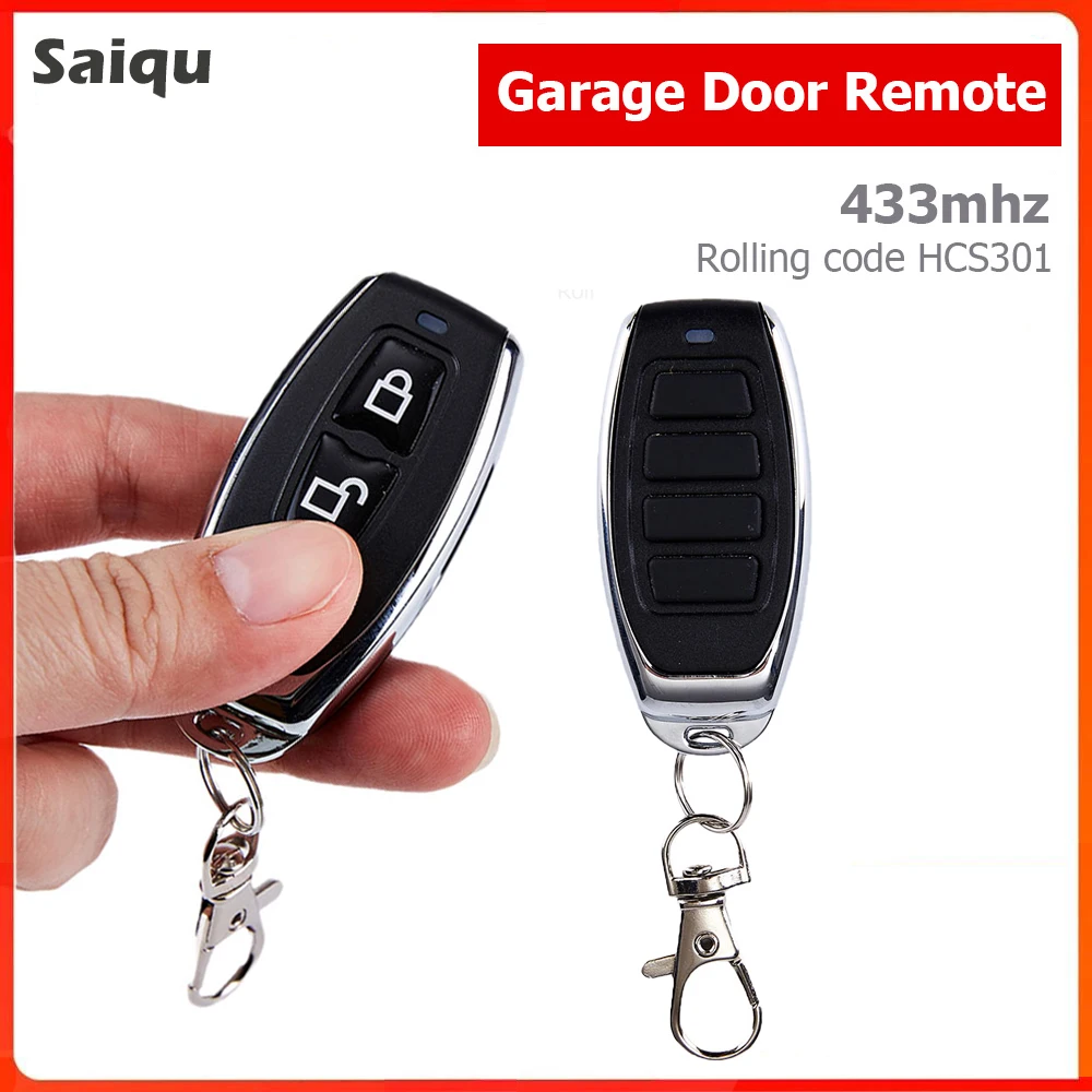 433.92Mhz Gate Remote Control 10PCS Wireless HCS301 Rolling Code 2/4 Button Transmitter for Garage Door Opener RF Remote Control