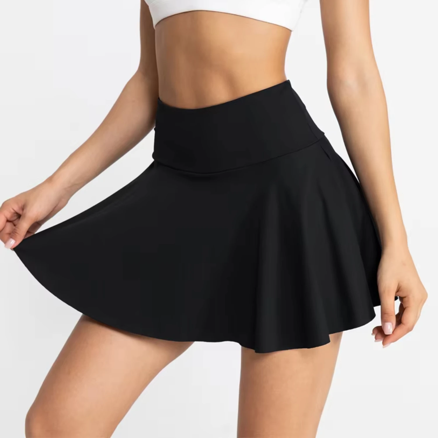 Pleated Tennis Skirts  Women with Pockets High Waisted Athletic Skirts with Shorts 2 in 1 Gym Workout Golf Skorts