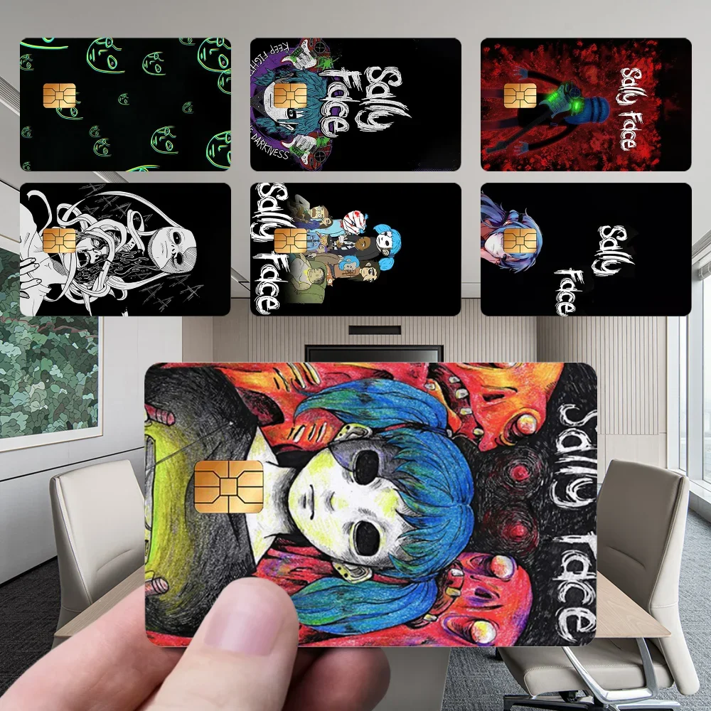 

S-Sally F-Face-Game Stickers New Cartoon Card Debit Bank Charge Card Bus Metro Waterproof Sticker Decal Decoration
