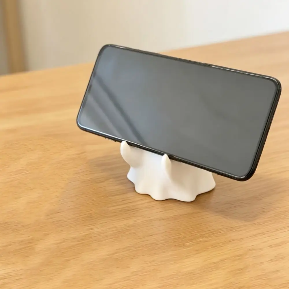 3D Printed Ghost Pen Holder Funny Multi-functional Mini Ghost Statue Cute Creative Ghost Phone Stand Birthday Gift