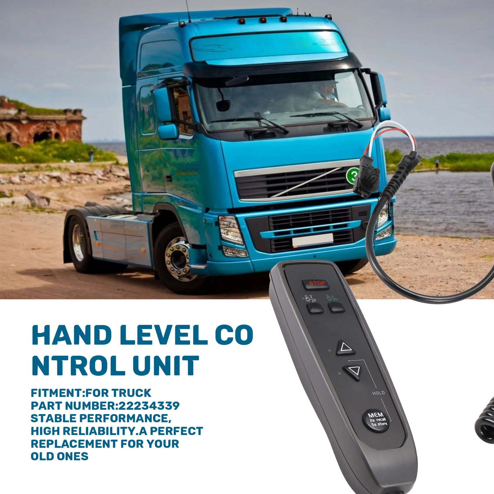 

A82M-For VOLVO Truck Trailing Remote Control Unit 22234339 Remote Control Switch Hand Level Control Unit