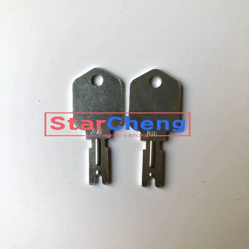 

for Pollak Clark Yale Hyster For Komatsu Mustang Gradall Gehl for Daewoo Doosan A214062 5133504 2 PCS 166 186304 Forklift key