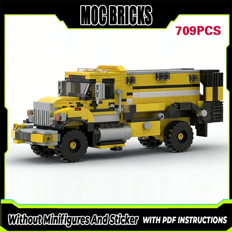 

Конструктор MOC: Модель городской пожарной машины, тяжелый пожарный автомобиль, модульная технология, подарки, праздничный набор для сборки, детские игрушки