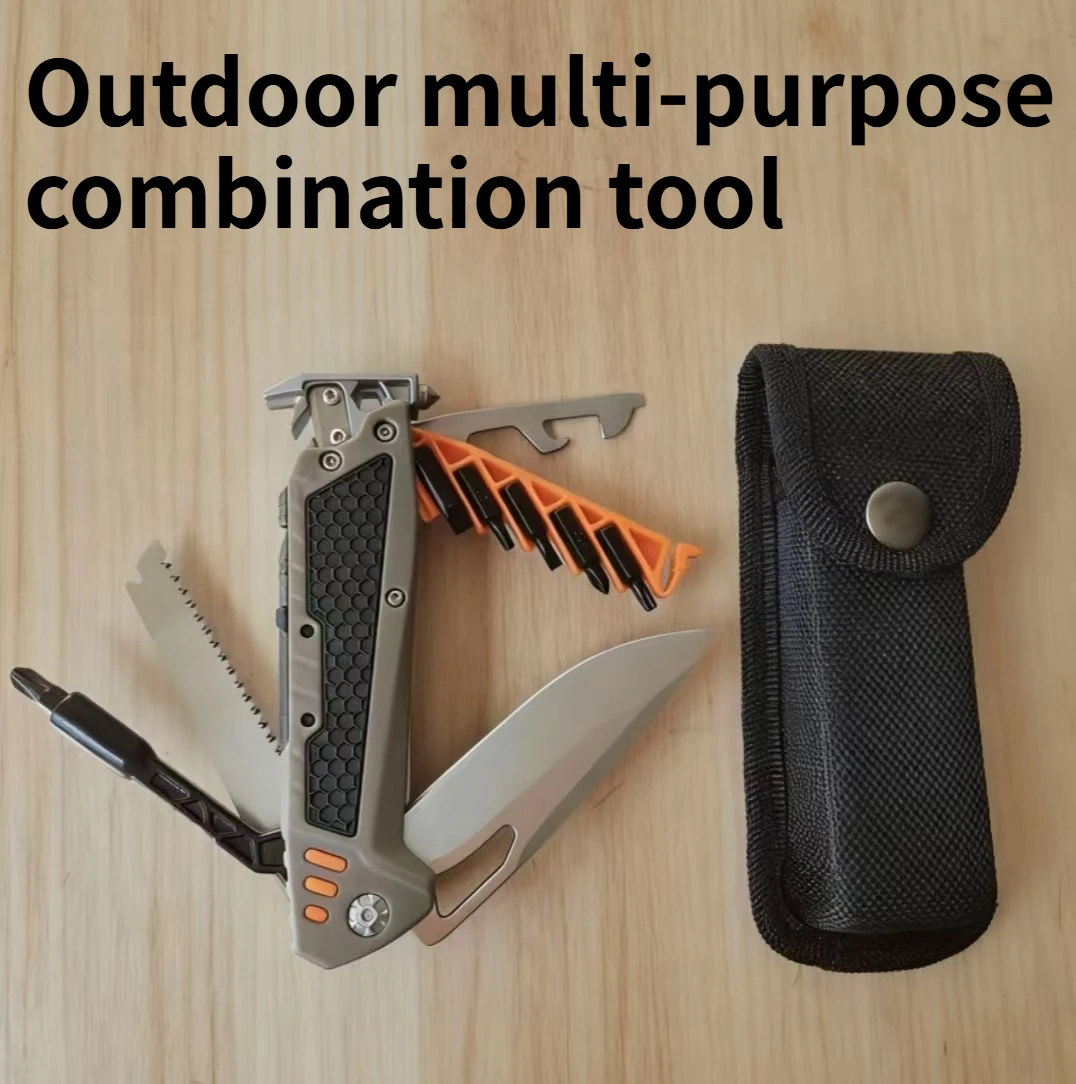 

Multi-functional Stainless Steel Manual EDC Combination Tool Portable Magnetic Screwdriver Folding Outdoor EDC Tool