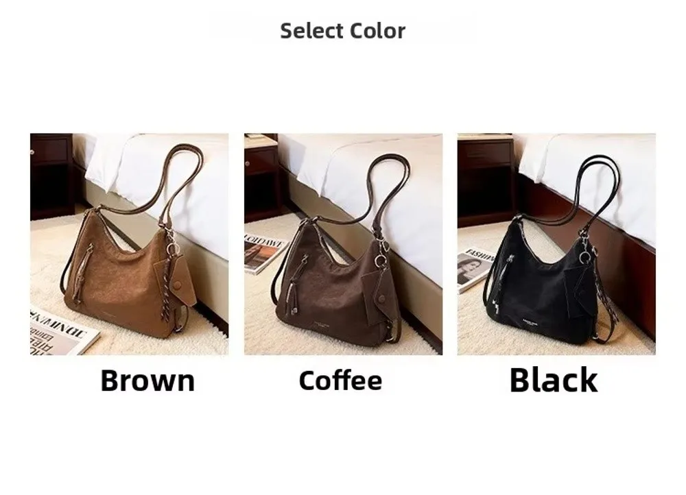 Lässige Leichte Schultertasche mit Großer Kapazität Multifunktionale Tragetasche Umhängetasche für Damen – Detail 2