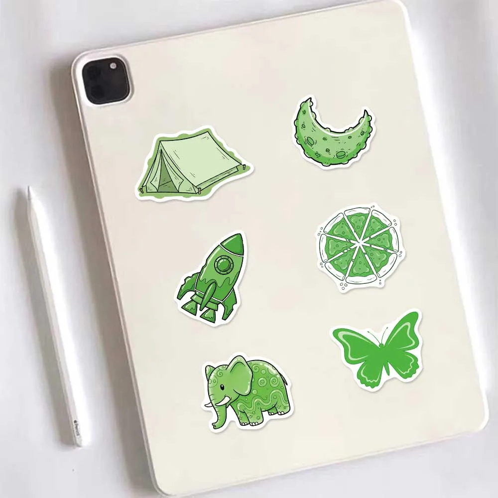 50 قطعة نمط INS الأخضر بشكل طبيعي مضحك ريترو ملصق دفتر الأمتعة المحمول سكيت الشارات #5